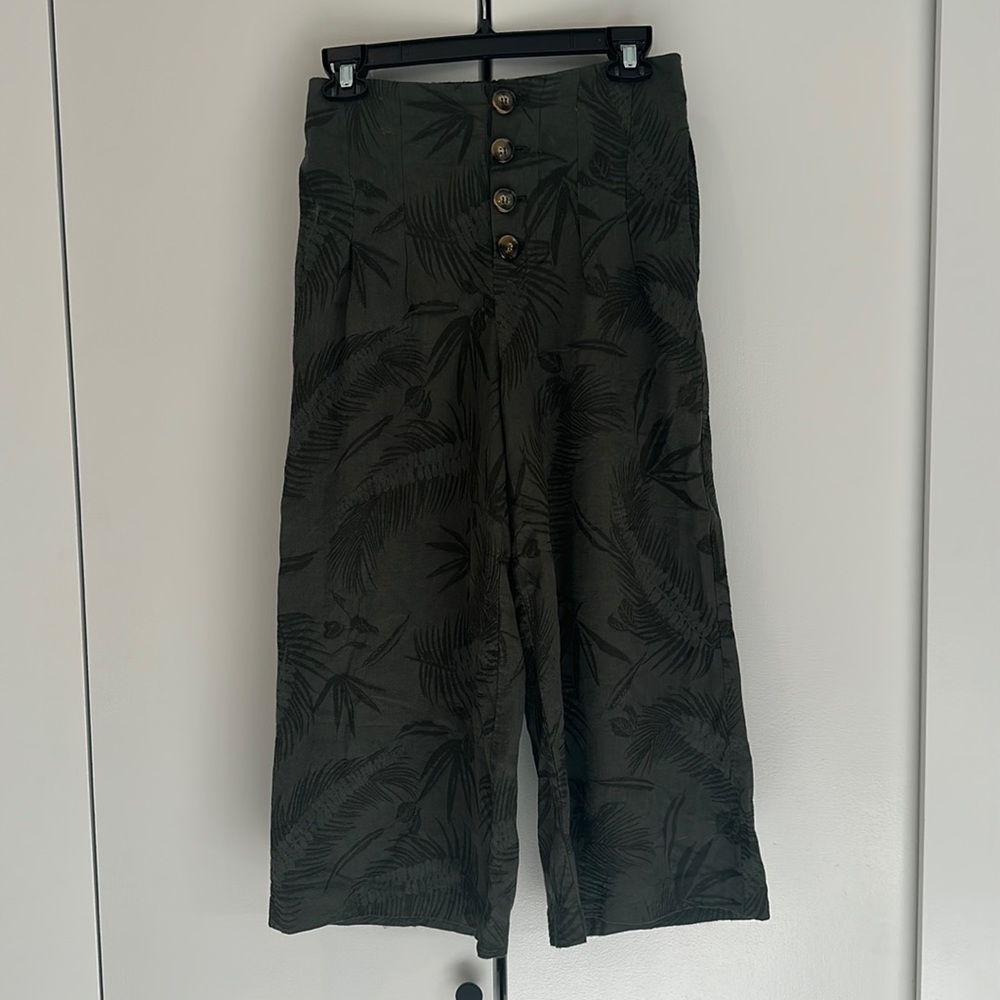 Skies Are Blue Wide Leg Crop Pant